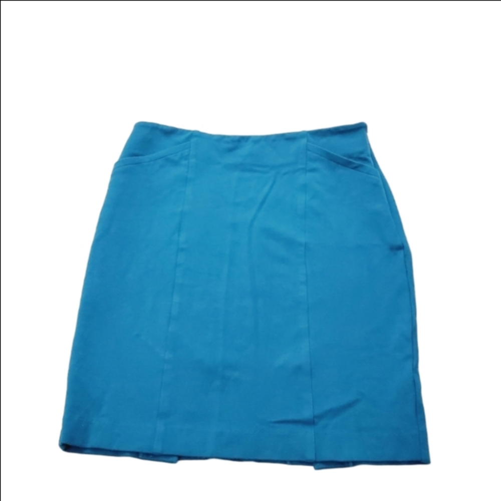CAbi Teal pencil skirt size 8